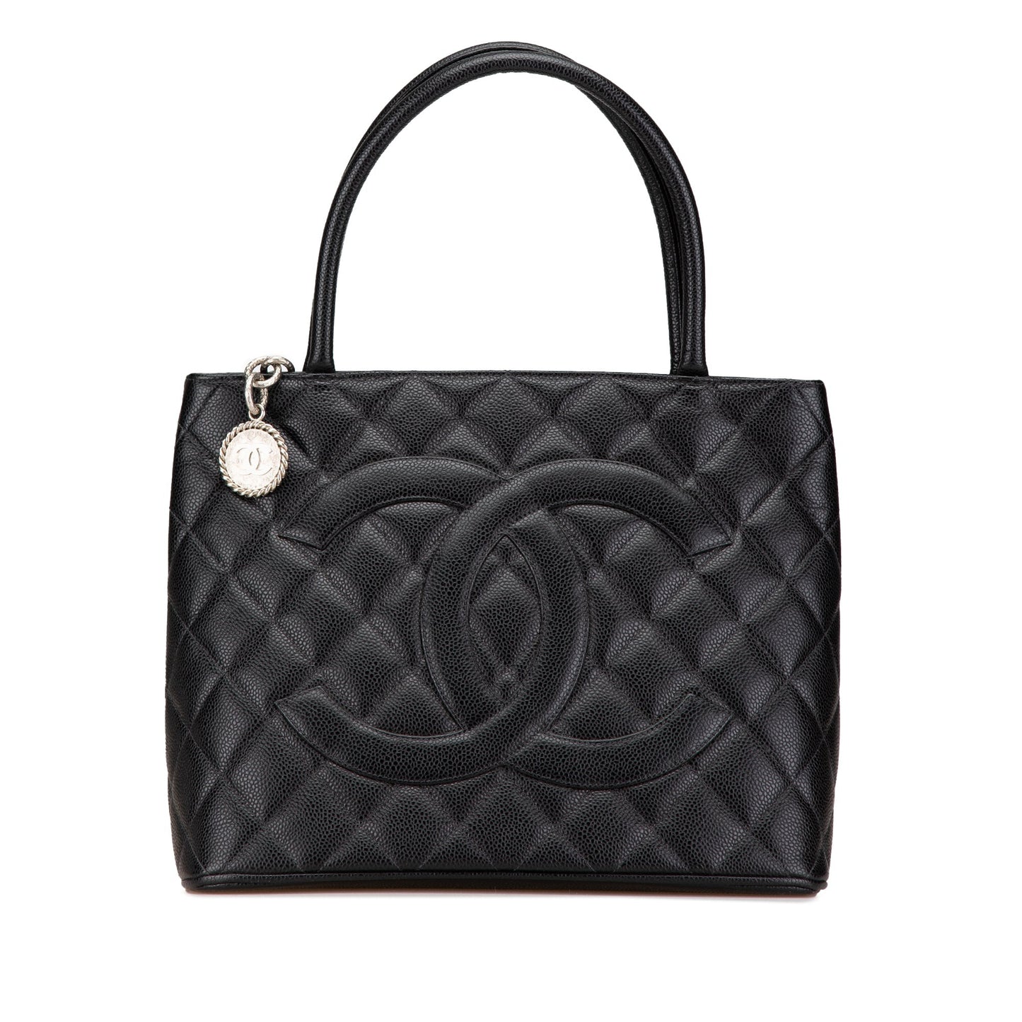 Black Chanel Caviar Medallion Tote
