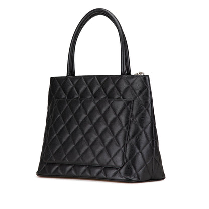 Black Chanel Caviar Medallion Tote