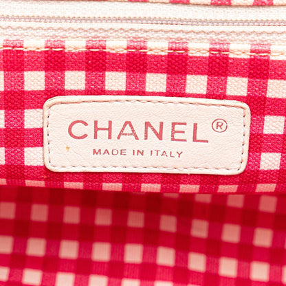 Chanel Sac Canvas Gingham Handbag