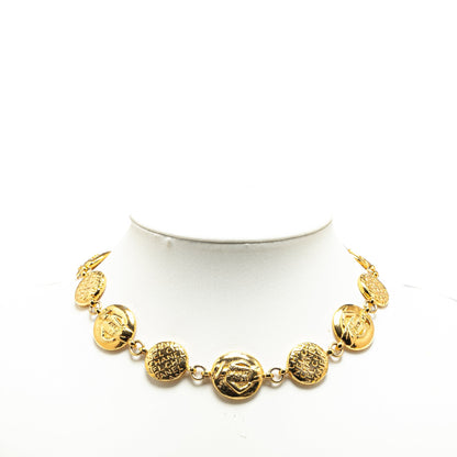 Gold Chanel Gold Plated Mademoiselle Cambon Necklace