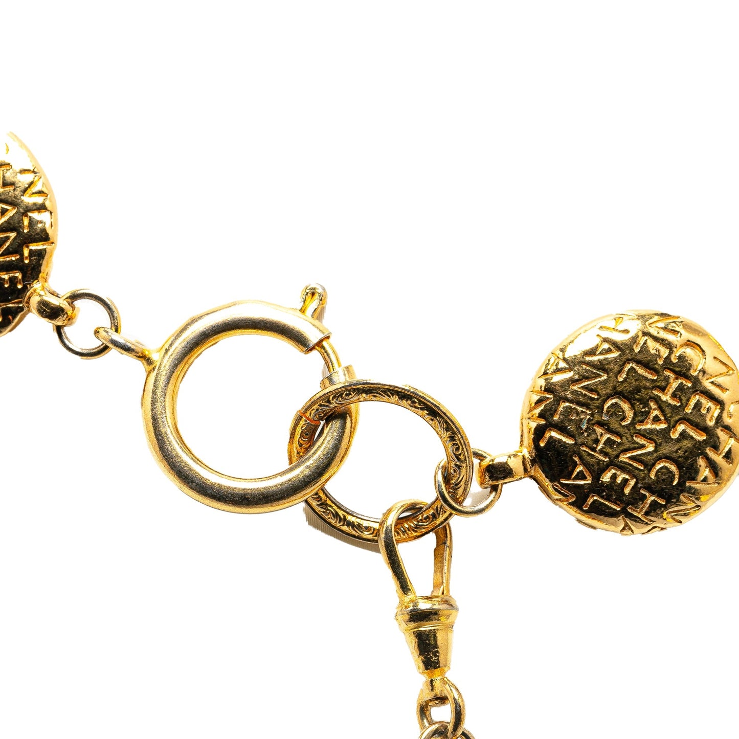 Gold Chanel Gold Plated Mademoiselle Cambon Necklace