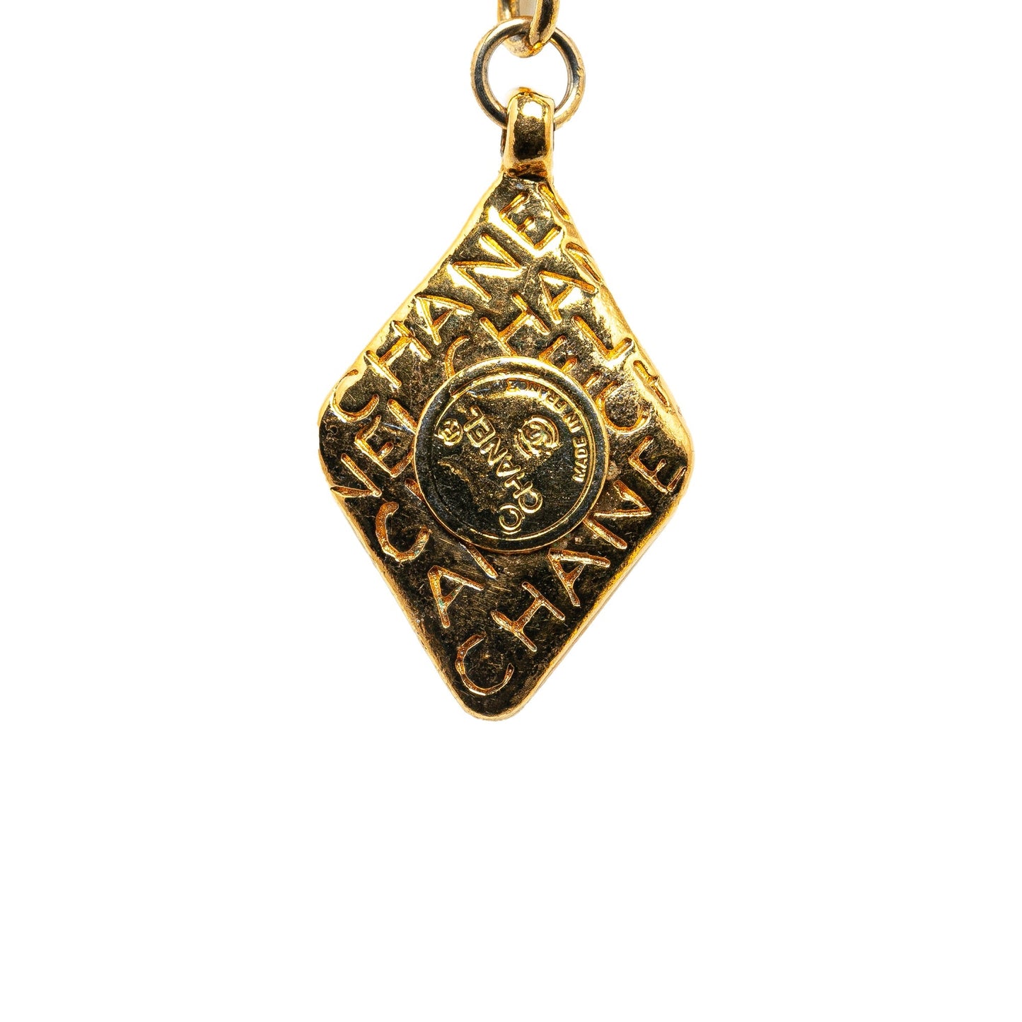 Gold Chanel Gold Plated Mademoiselle Cambon Necklace