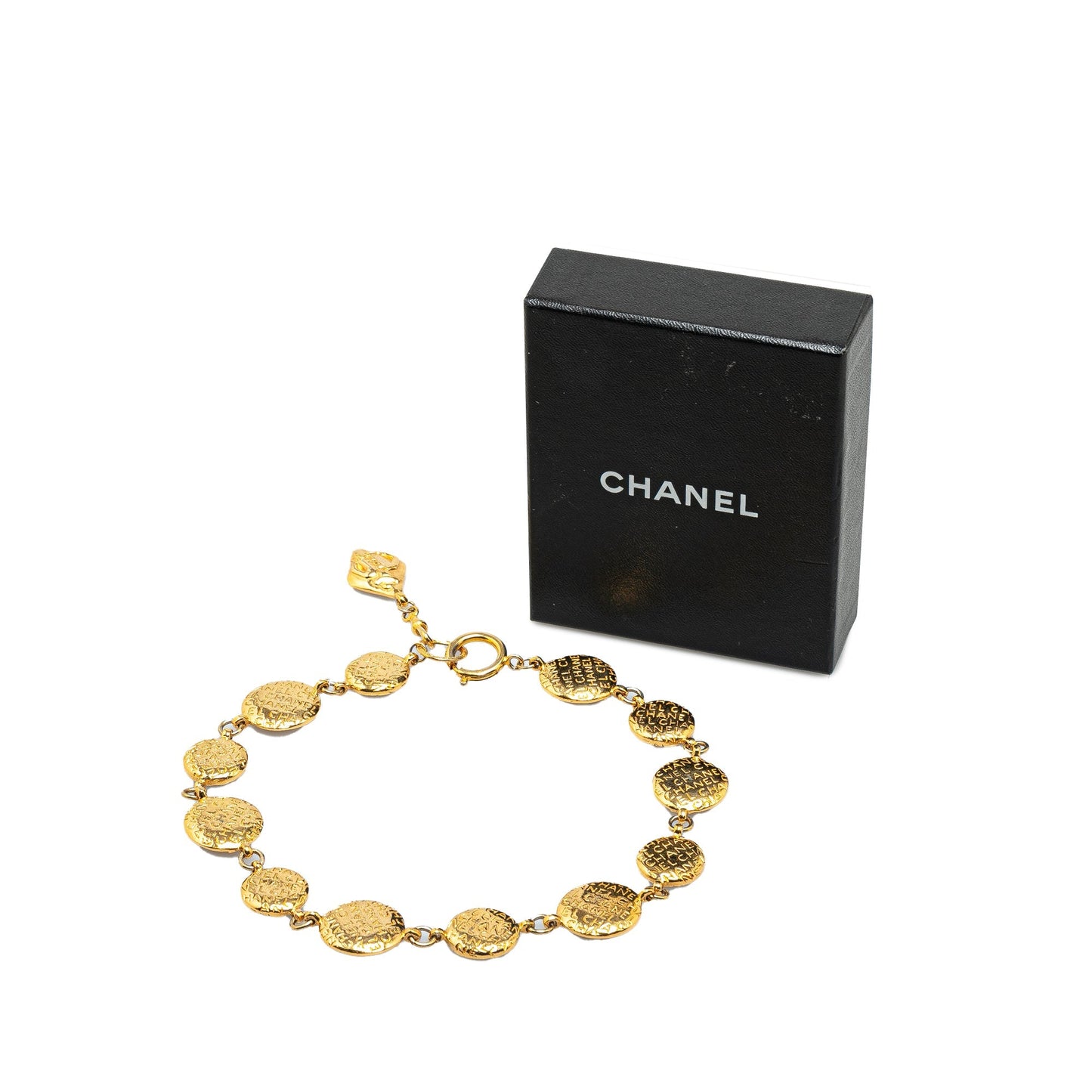 Gold Chanel Gold Plated Mademoiselle Cambon Necklace