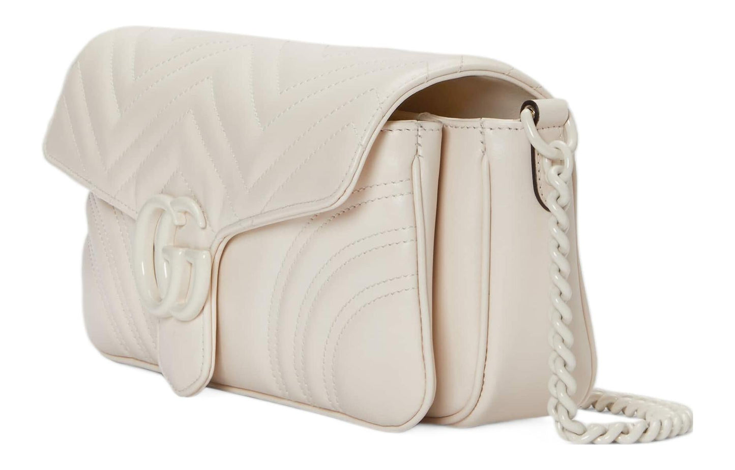 (WMNS) Gucci GG Marmont Matelasse Shoulder Bag 'White' 734814-DAAAI-9022