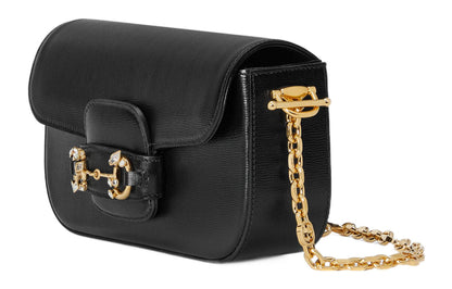 (WMNS) Gucci Horsebit 1955 Small Shoulder Bag 'Black' 735178-AACPL-1081