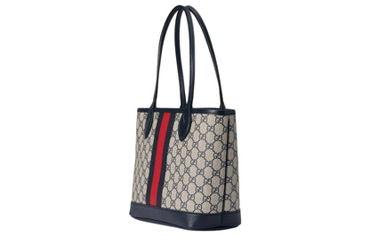 (WMNS) Gucci Ophidia Small Tote Bag 'Beige Blue Supreme' 726762-2YGAT-8562