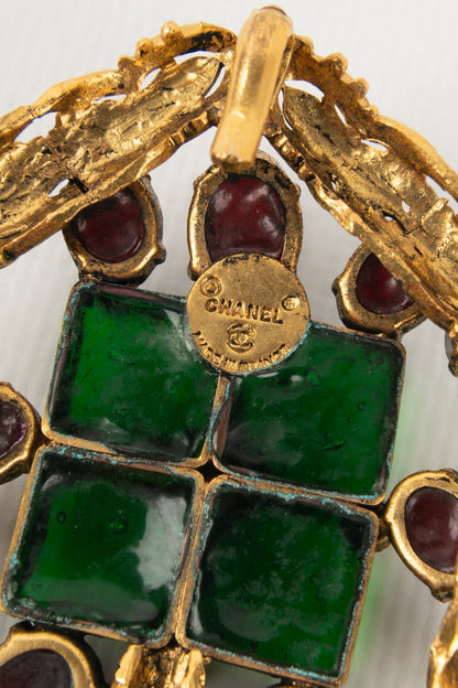 Collier en pte de verre Chanel