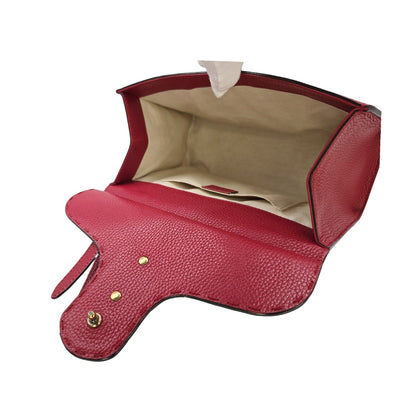 Gucci Calfskin Small GG Marmont Top Handle Bag
