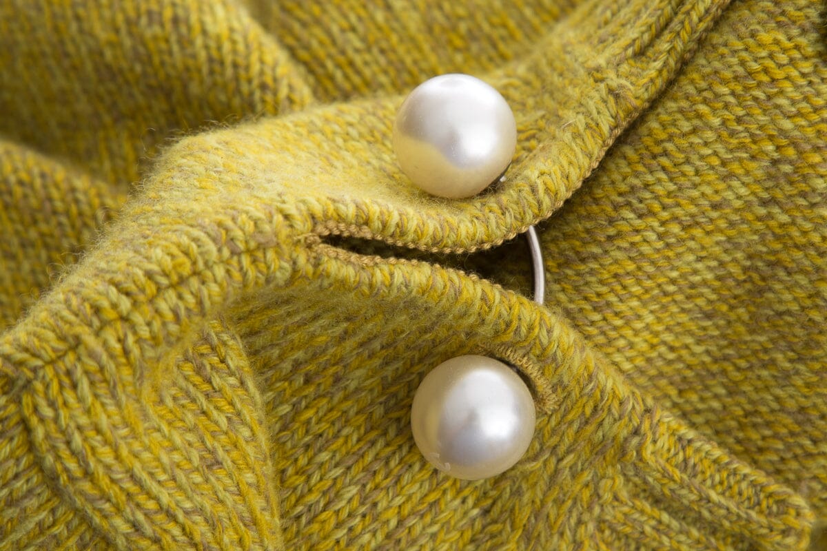 Chanel 2007 Chartreuse Short Sleeve Sweater SZ 36