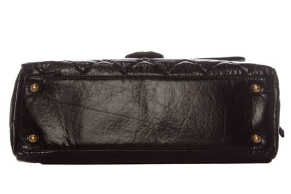 Chanel Black CC diamond Quilted Bowling GHW  Handbag ( 2023 Cruise)