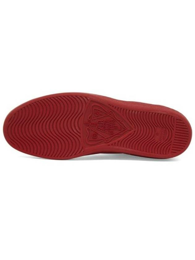 Gucci Ace Interlocking G Low Top Sneakers Hibiscus Red