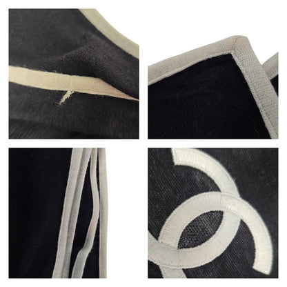 Chanel CC Logo Cashmere Silk Scarf