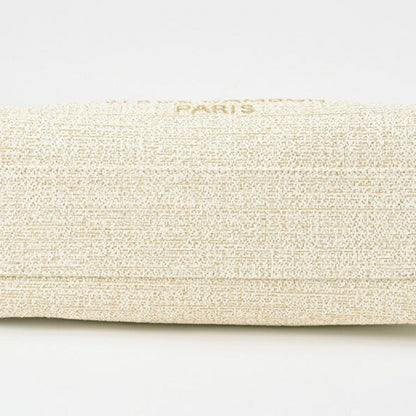 Chanel Sac Deauville en paille blanc