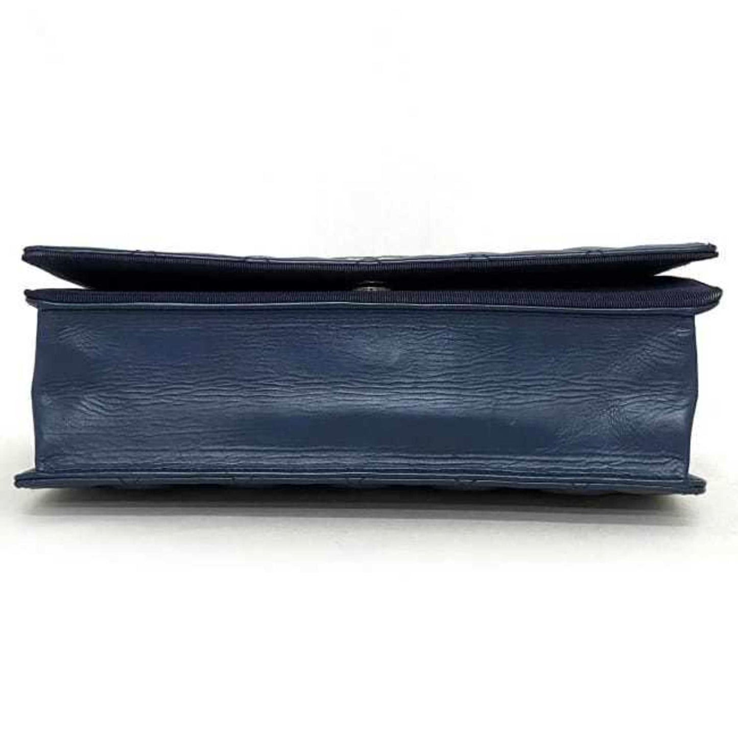 Chanel Sac Single Flap en cuir bleu