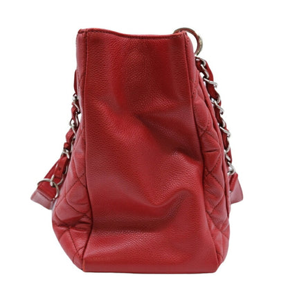 Chanel Sac GST en cuir caviar rouge