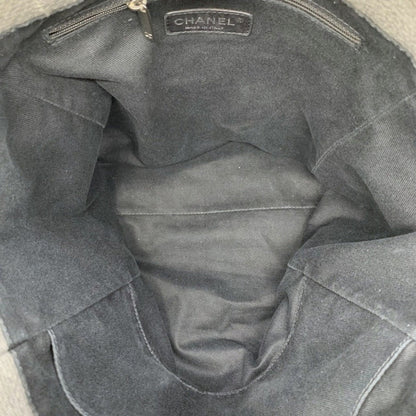 Chanel Sac Deauville en toile gris