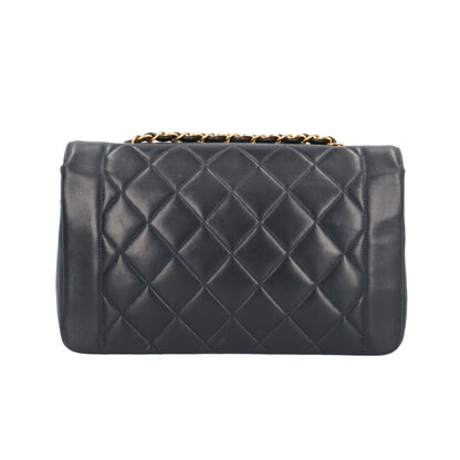 Chanel Sac Diana en cuir bleu