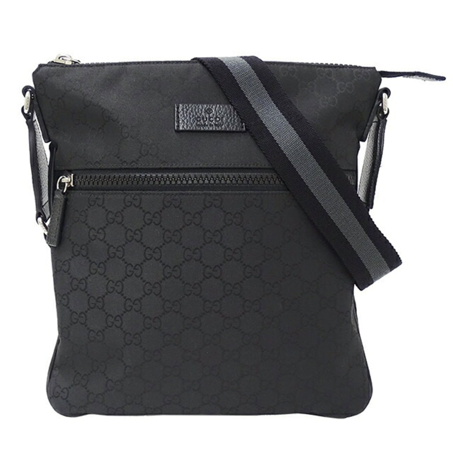 GUCCI bag men's shoulder nylon black 449184