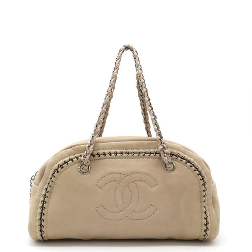 Chanel Sac Luxury Line en cuir beige