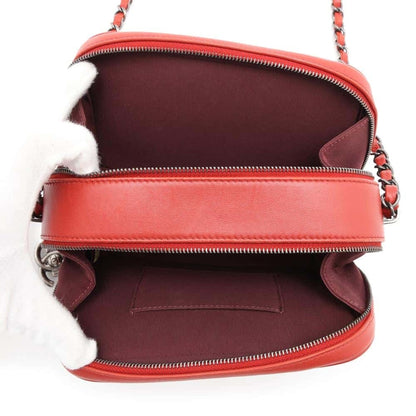 Chanel Sac Boy en cuir rouge