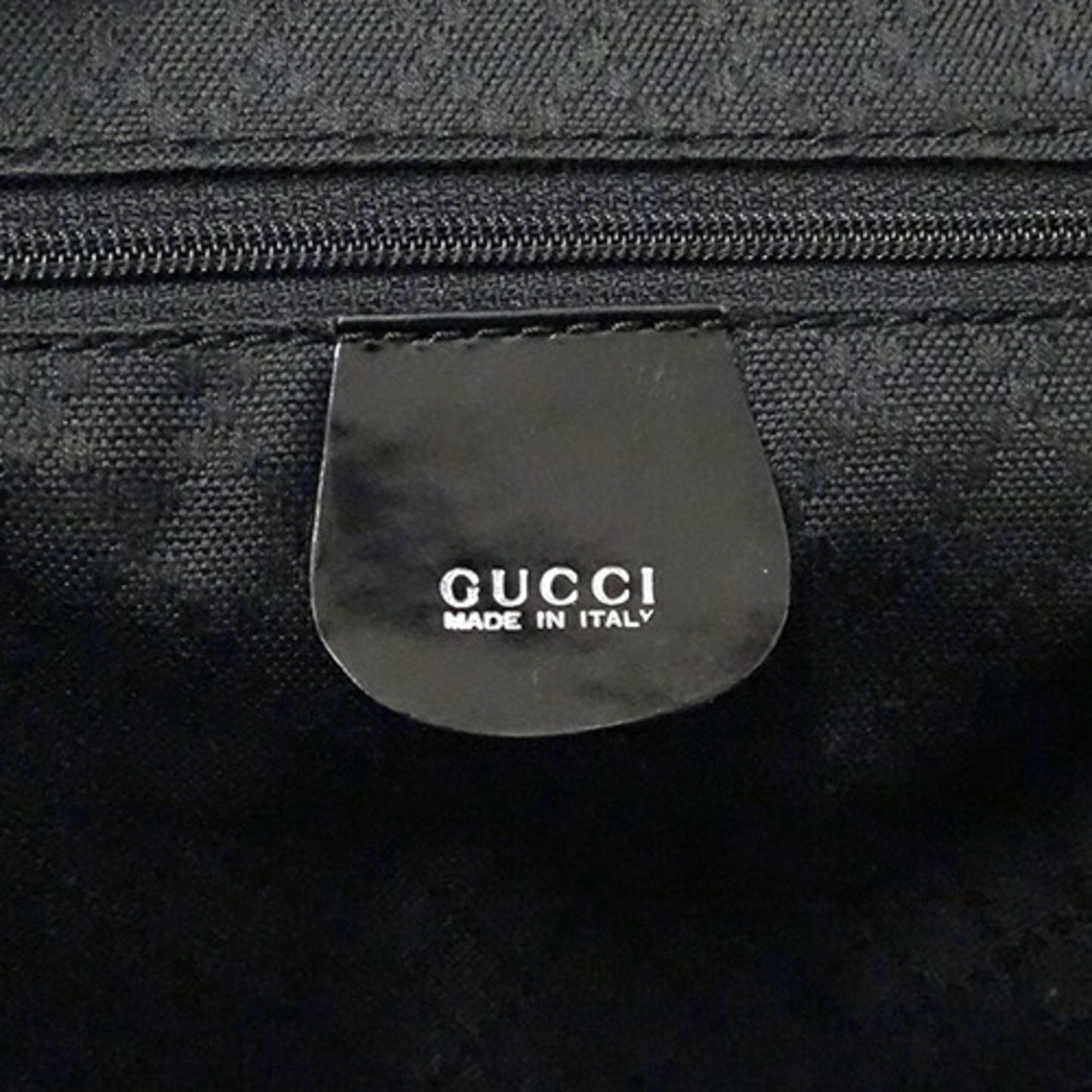 GUCCI Bag Women's Tote Handbag Bamboo Canvas Black 0021364
