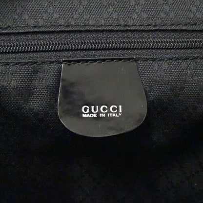 GUCCI Bag Women's Tote Handbag Bamboo Canvas Black 0021364