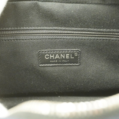 Chanel Sac Deauville en toile noir