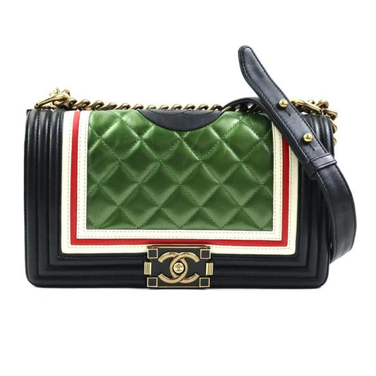 Chanel Sac Boy en cuir noir