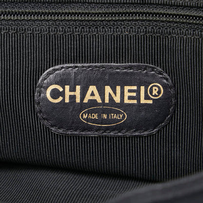 Chanel Sac Chain Tote en cuir caviar noir