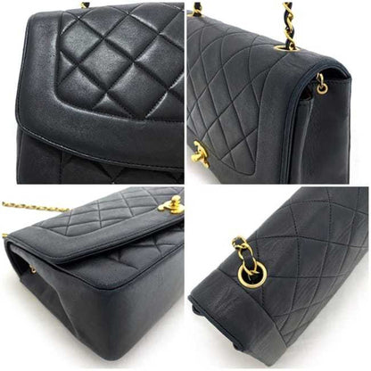 Chanel Sac Diana en cuir noir