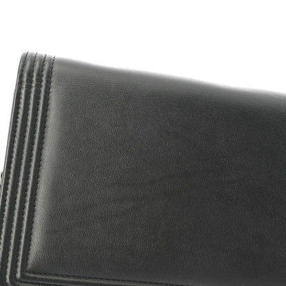 Chanel Sac Boy en cuir noir