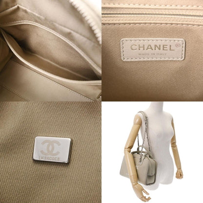Chanel Sac Deauville en toile gris