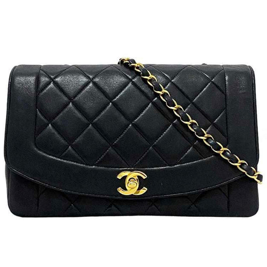 Chanel Sac Diana en cuir noir