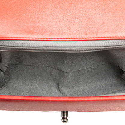 Chanel Sac Boy en cuir rouge