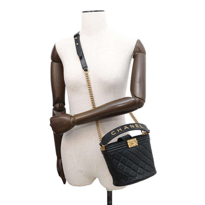 Chanel Sac Boy en cuir noir