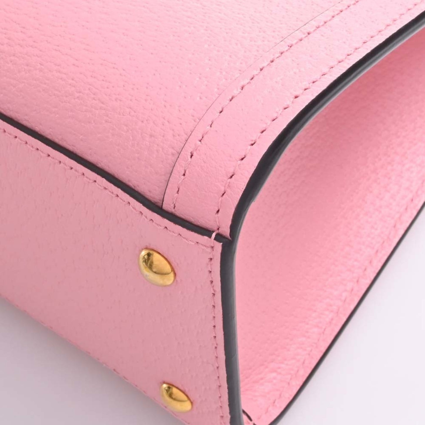 GUCCI Bamboo Leather Double G Diana 3WAY Tote Bag 702732 Pink Ladies