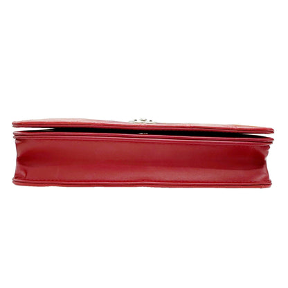Chanel Sac Boy en cuir rouge