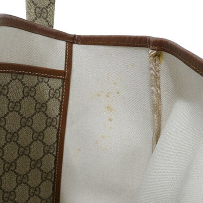 GUCCI bag ladies tote shoulder GG plus brown beige 211134