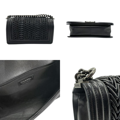 Chanel Sac Boy en cuir noir