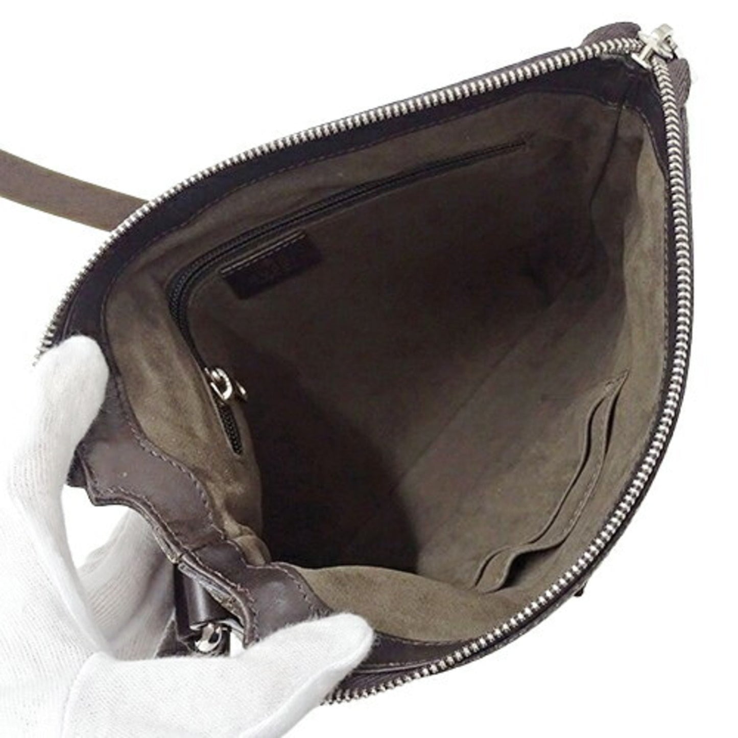 GUCCI Bag Men's Shoulder GG Supreme Brown Beige 406410 Crossbody