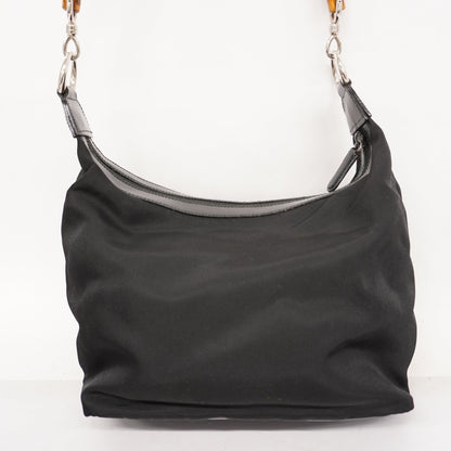 Gucci  Bamboo Handbag 000 0531 Women's Nylon Black