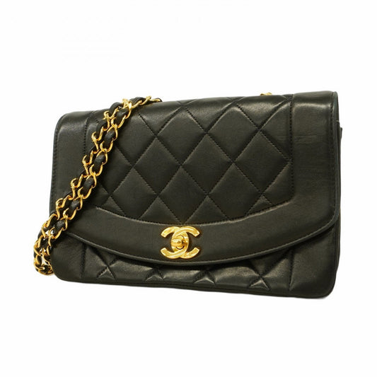 Chanel Sac Diana en cuir noir