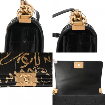 Chanel Sac Boy en cuir noir