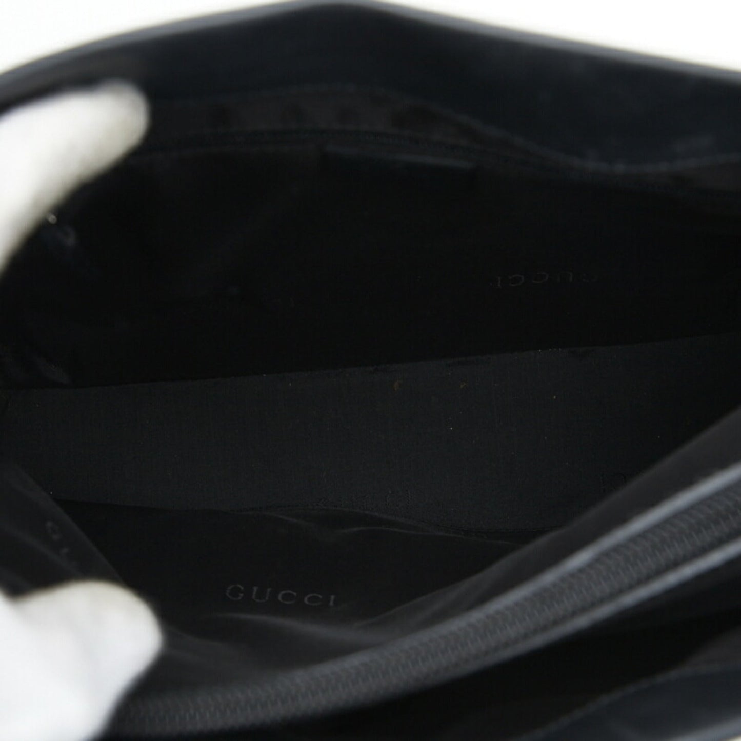 GUCCI Bamboo Handbag Tote Bag 0021016 Black Leather Ladies