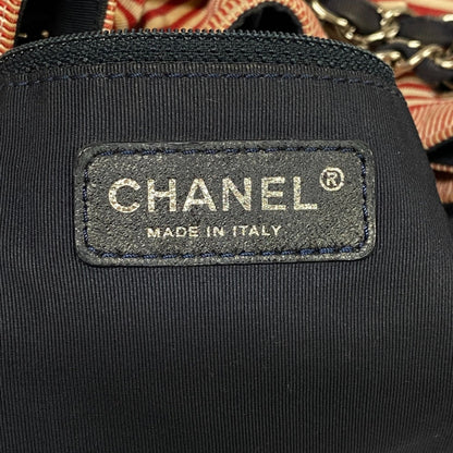 Chanel Sac Cabas en toile bleu