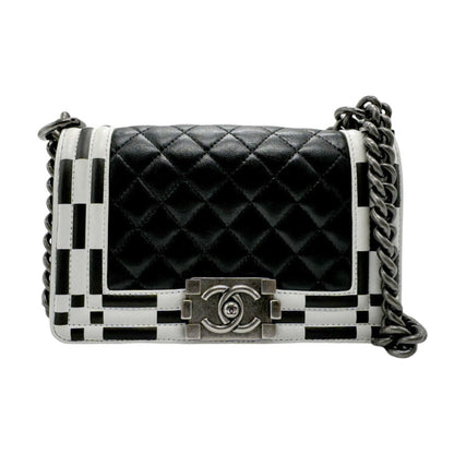 Chanel Sac Boy en cuir noir