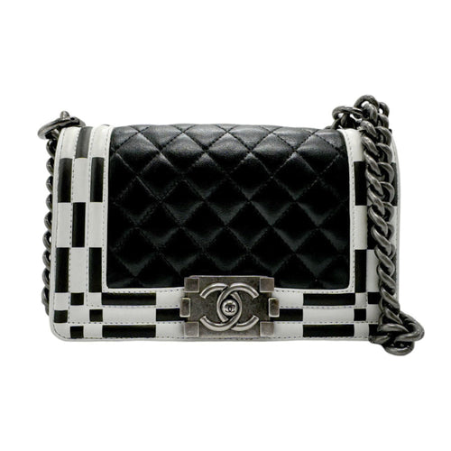 Chanel Sac Boy en cuir noir