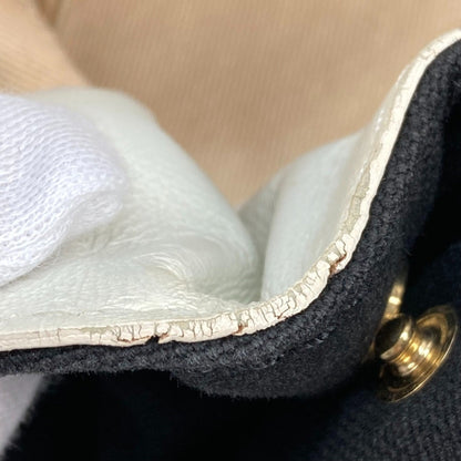 Chanel Sac Chain Tote en toile noir