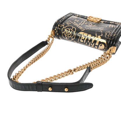 Chanel Sac Boy en cuir noir