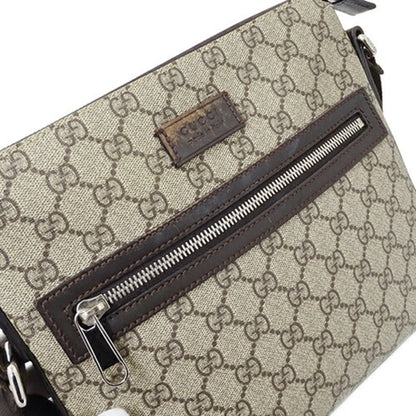 GUCCI Bag Men's Shoulder GG Supreme Brown Beige 406410 Crossbody